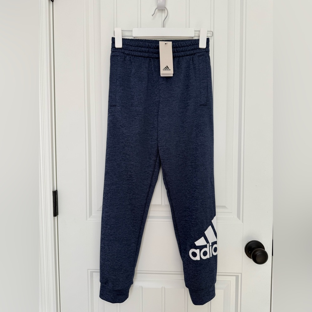 NWT Adidas Kids Navy Blue Jogger Pants